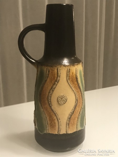 Retro német keràmia váza, VEB Handelsleben, 28 cm
