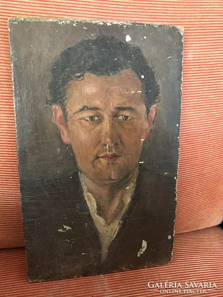 Male portrait 0laj, cardboard without marking