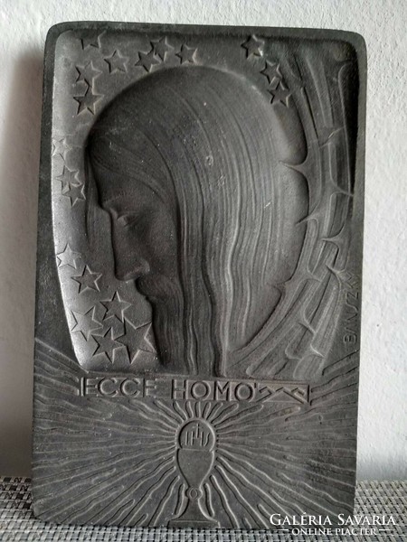 Secessionist Sandor Bánszky. Jesus relief plaque is negotiable
