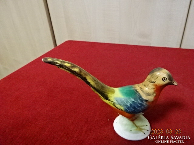 Figurative sculpture from Bodrogkeresztúr, small bird, width 13 cm. Jokai.