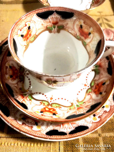 Longton English tea breakfast trio: cup saucer cake plate - art&decoration