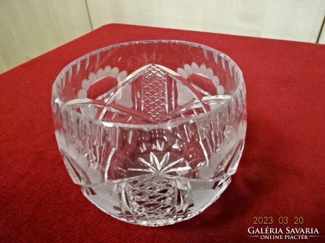 Akai crystal glass bonbonnier, height 9 cm. Jokai.
