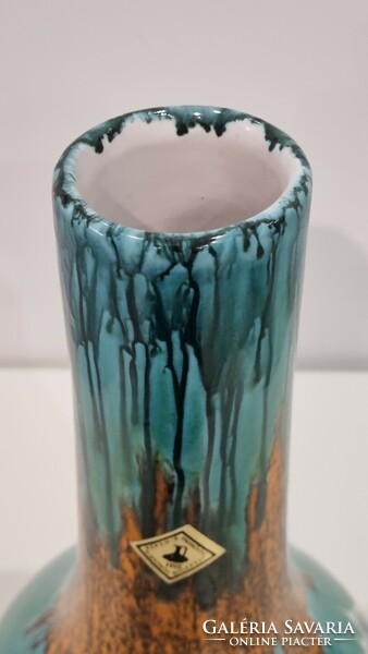 Decorative applied arts ceramic vase, floor vase - 34 cm