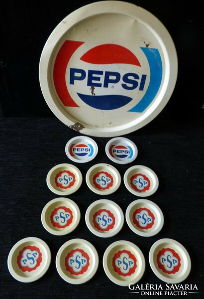 Pepsi and p.S.P. Metal drink tray / coaster.