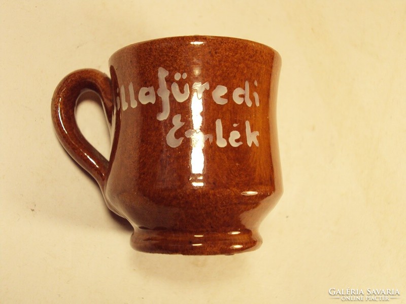 Old retro ceramic mini cup mug Lillafüred tourist souvenir souvenir