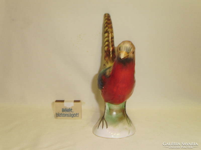 Bodrogkeresztúr ceramic pheasant figure, nipp - the larger size