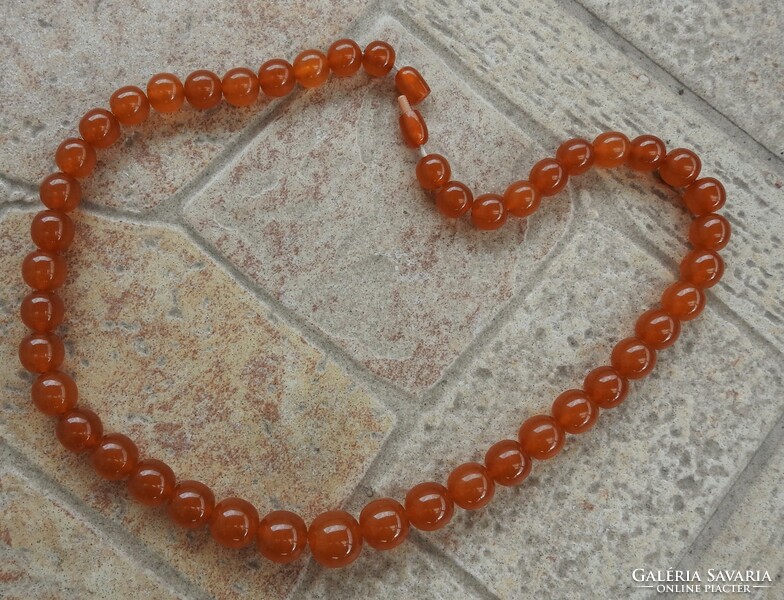 Old amber necklace