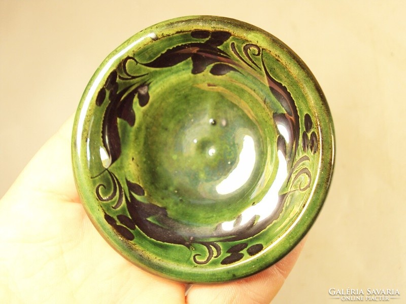 Retro old painted ceramic wall hanging bowl wall bowl decoration
