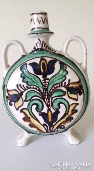 Korondi ceramic water bottle, made by páll antal in 1975