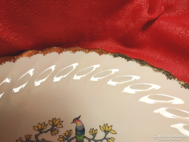 Royal, 22 kar. aranyozott, antik porcelán tál