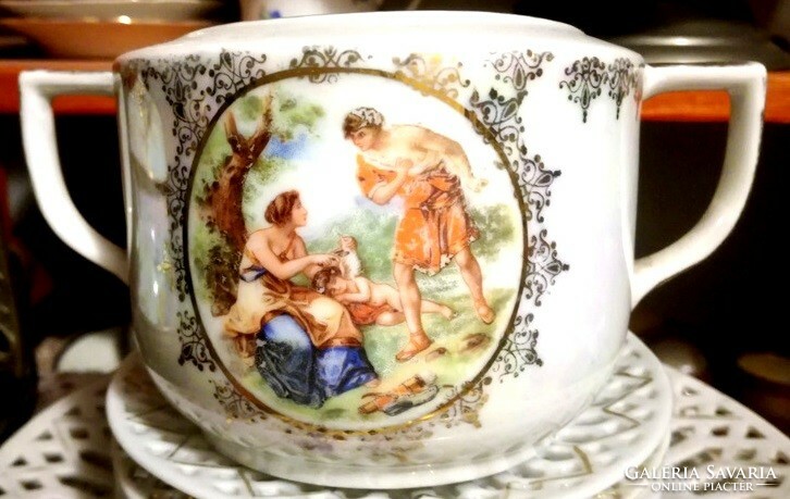 Drasche sugar bowl - mythological scene - art&decoration