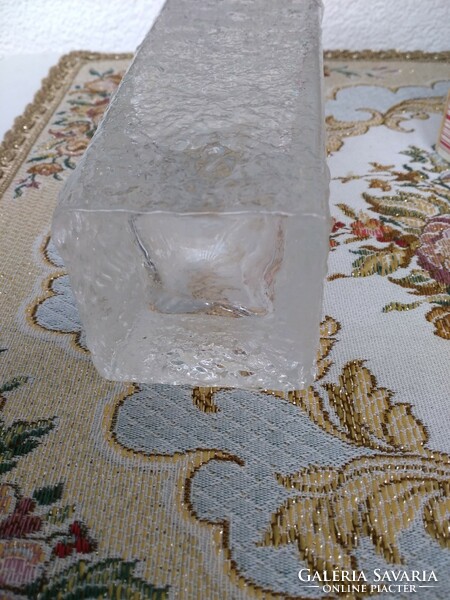 Finnish iittala ice glass vase