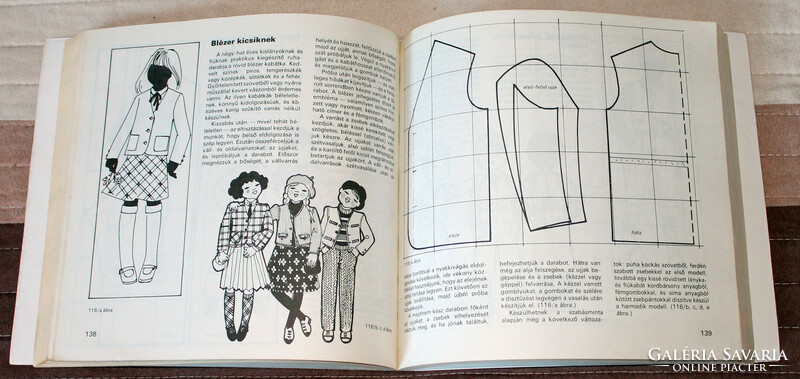 Kreatív hobbi könyv szabás varrás ruha gyermekruha gyerek kézimunka