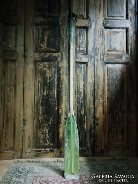 Wooden oar, old worn oar for sale as decoration