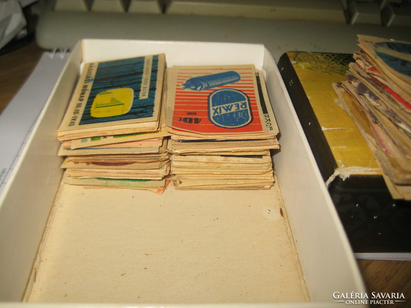 Matchsticks, labels from the 60s