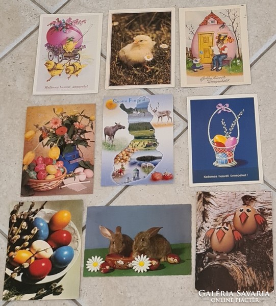 New postal clean Easter retro postcard package collection