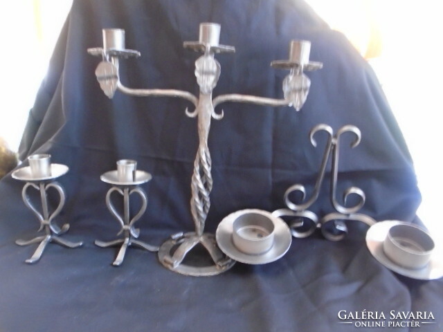 4 candle holders - wrought iron extremely labor-intensive - beautiful