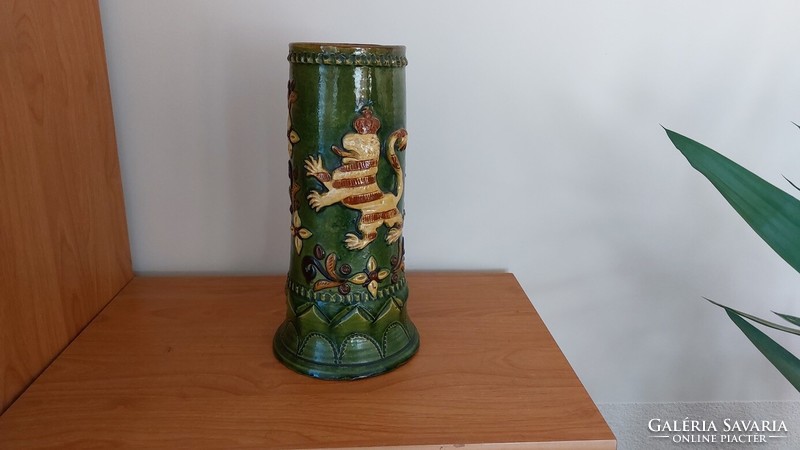 (K) ceramic beer mug approx. 29 cm high, probably English