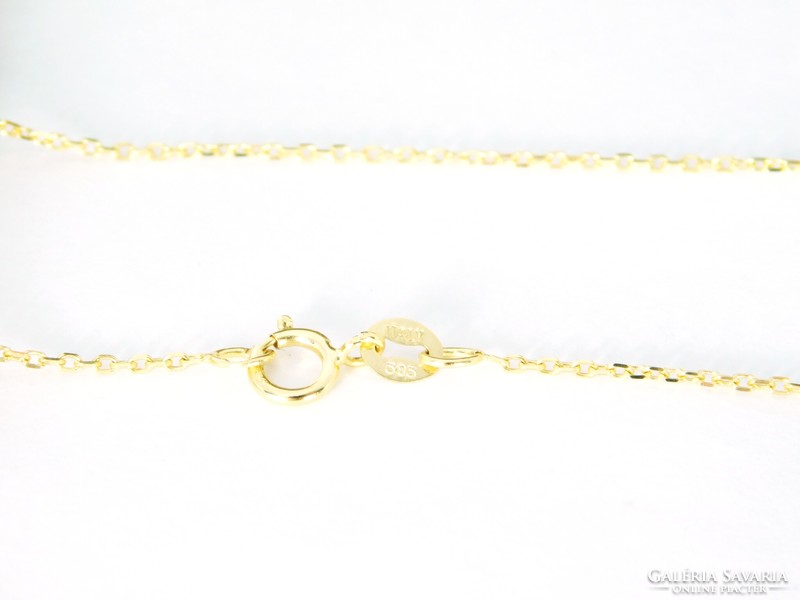 14K gold necklace 42 cm long, 1.30Gr