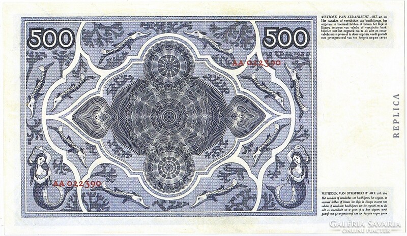 Hollandia 500 Holland gulden 1930 REPLIKA
