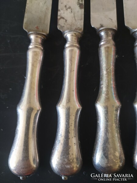 Antique Berndorf knives, 6 marked for sale together, 22 cm