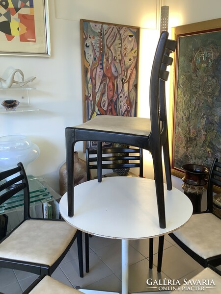 4 pieces of marked Swedish Albin Johansson chairs from the 60s, for fans of modern Scandinavian design