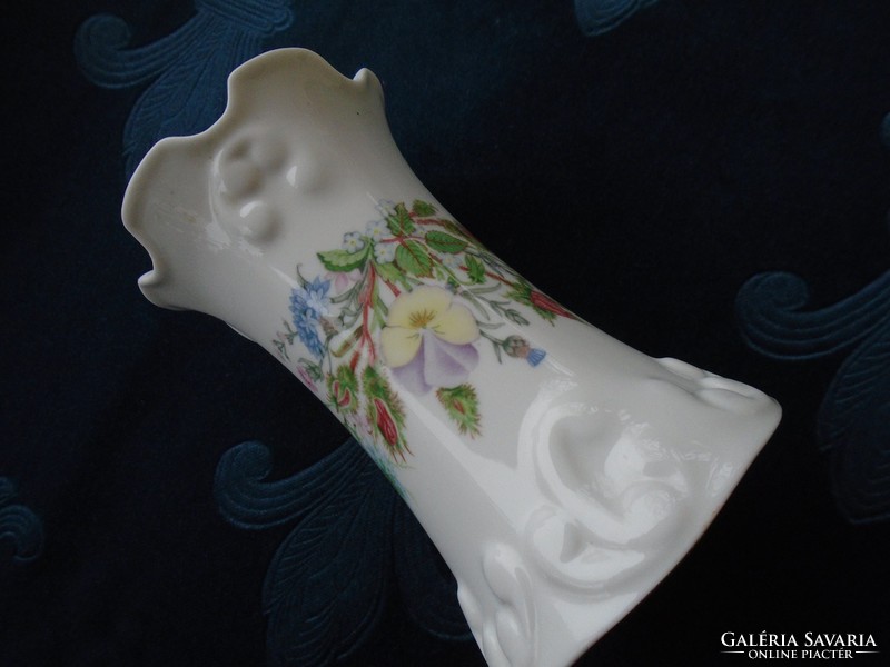 Aynsley antique English embossed vase with wild tudor pattern