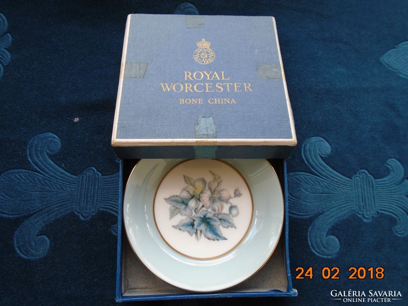 Royal Worcester Woodland gyűjtői dísztálka dobozában