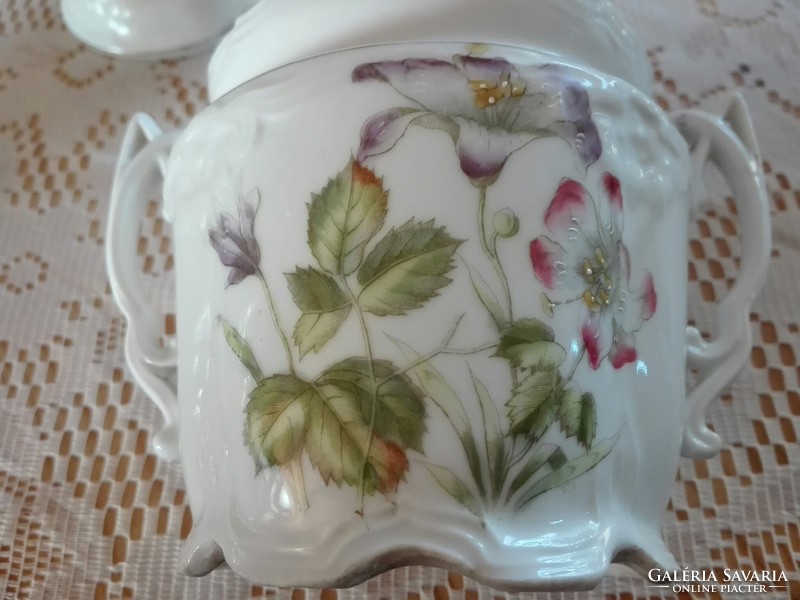 Antique sugar bowl, bombonier 11x16 cm xx