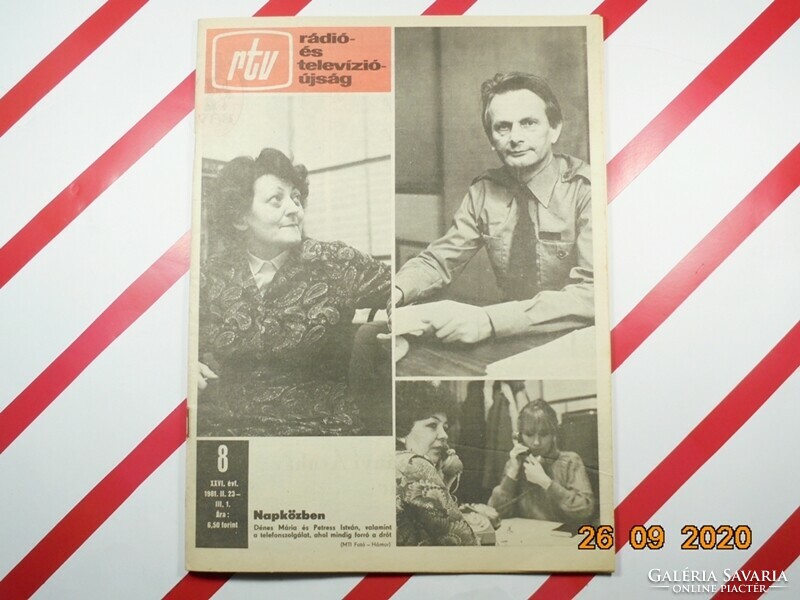 Régi retro újság- RTV - 1981. február 23.- március 1. - Születésnapra ajándék