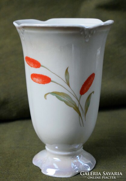 Old drasche porcelain vase vase 10.5 x 16 cm