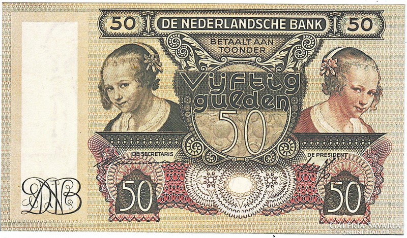 Hollandia 50 Holland gulden 1941 REPLIKA