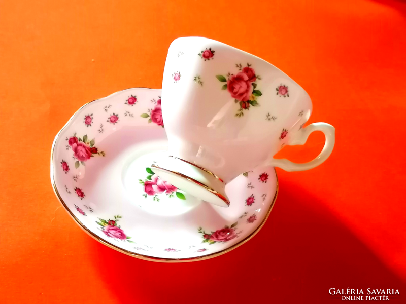 Pink, collector's beautiful English royal albert rose coffee cup
