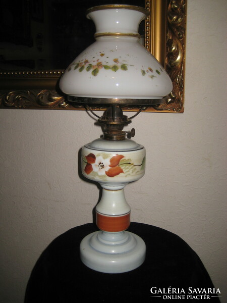 Kerosene lamp, hand painted