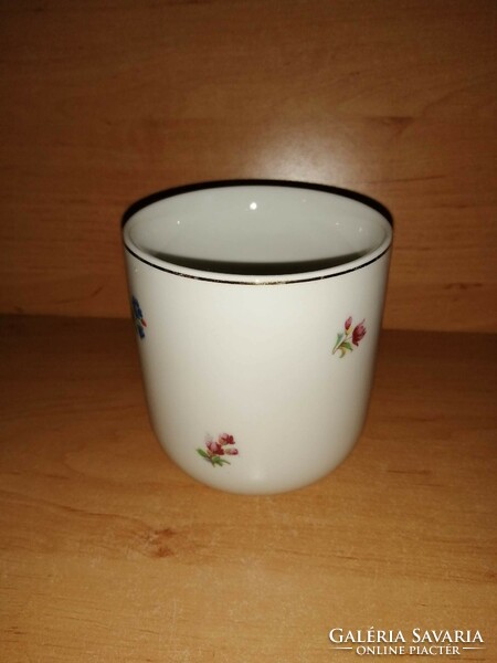 Czech porcelain mug with flower pattern (9/d)