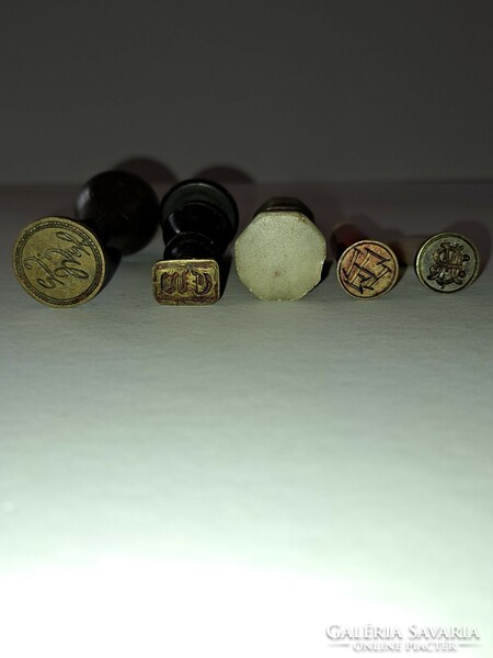 Antique wax seal impression collection