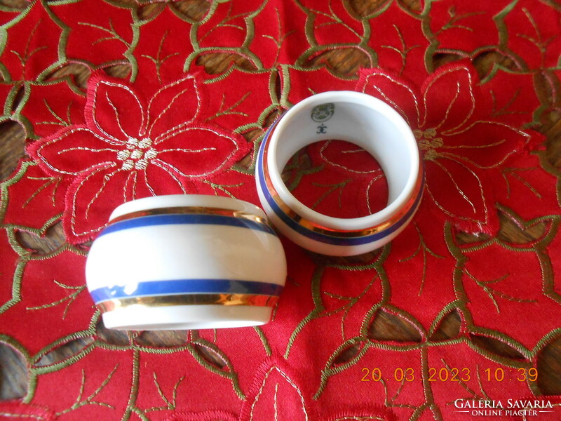 Zsolnay porcelán szalvéta gyűrű