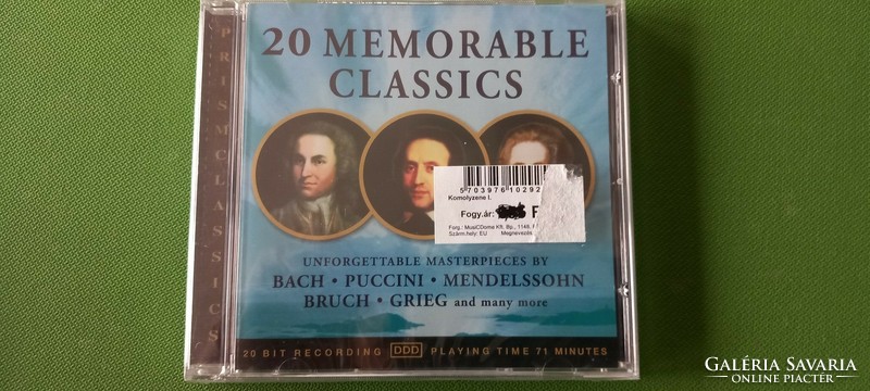 Unopened classical music CDs 1000 HUF/pc