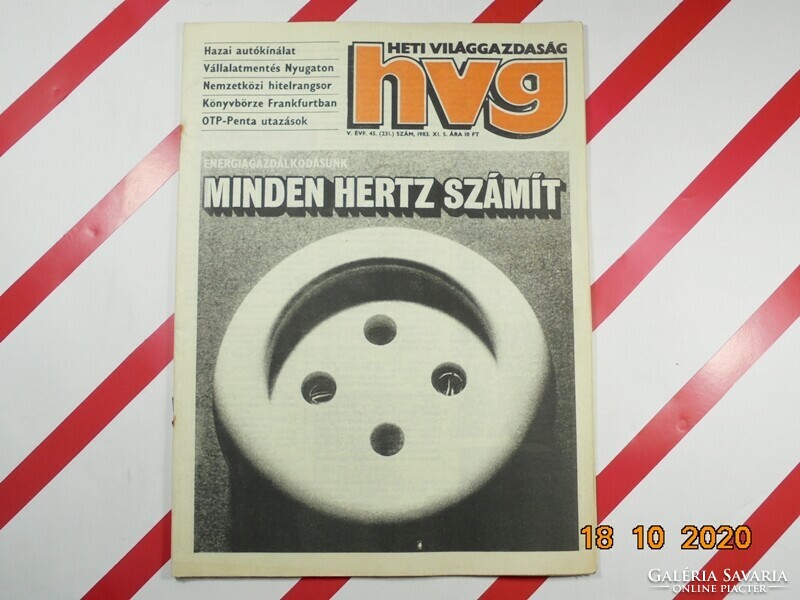 HVG újság - 1983 november 5. - Születésnapra ajándékba