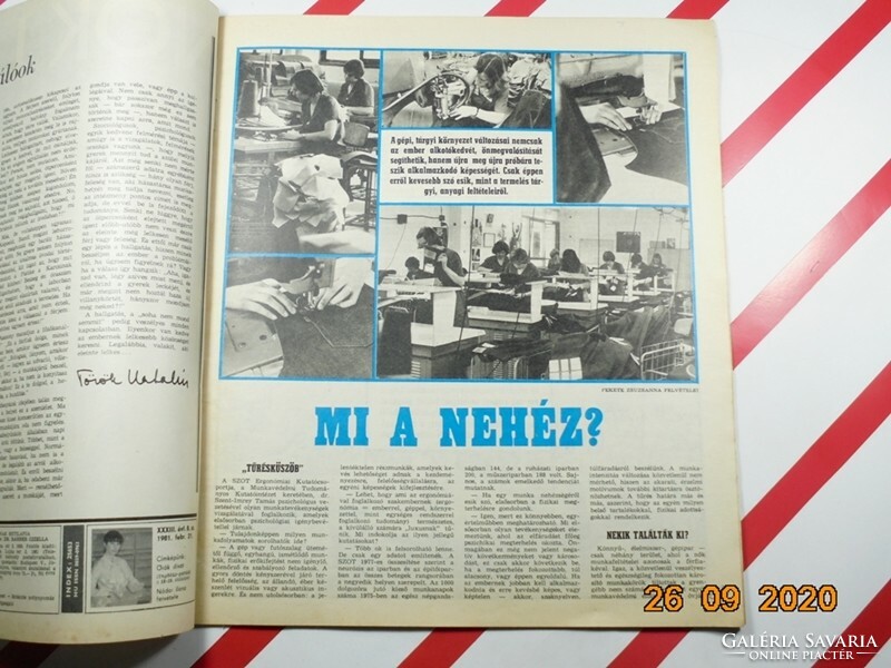 Old retro newspaper - women's magazine - February 21, 1981 - Birthday present