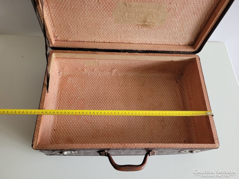 Régi vintage kis méretű bőrönd kis koffer 51 x 32 cm táska