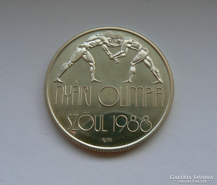 Silver 500 HUF coin 1987, Summer Olympics Seoul, 1988. Pp, (28 g, 0.900, well) original!