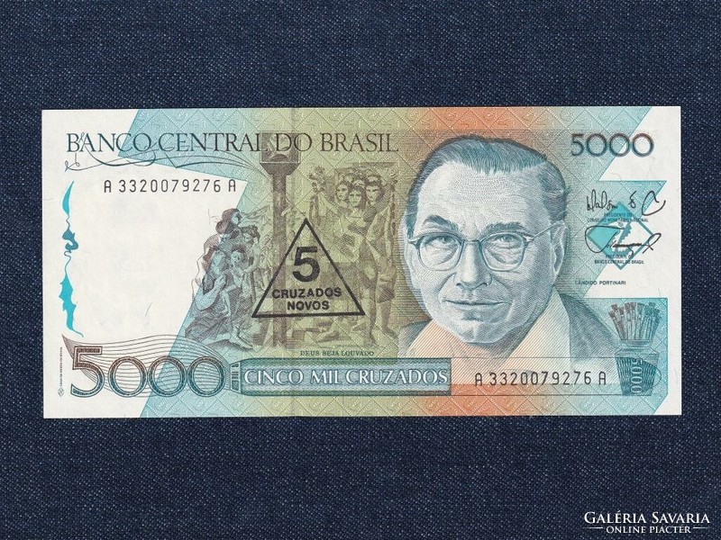 Brazília 5000 cruzado bankjegy 1988 (id73788)