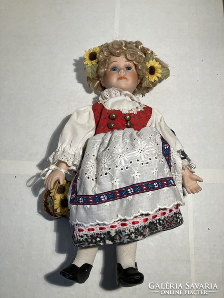 Doll - porcelain head - 35cm
