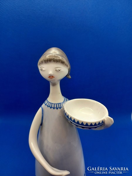 Little girl with a bowl from Raven House