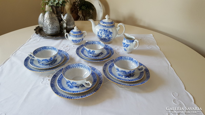 Gyönyörű Bavaria "China Blau"porcelán reggeliző,teás-kávéskészlet