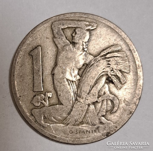 1922. Csehszlovákia  1 korona (1000)