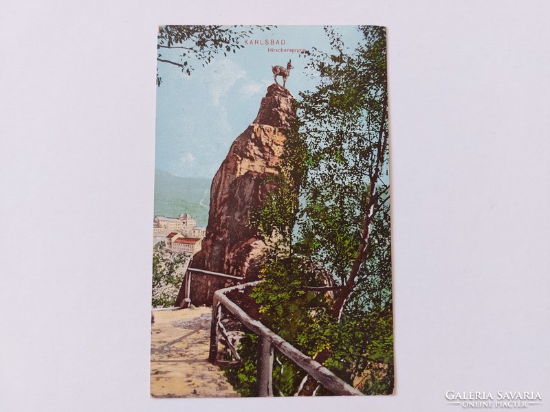 Régi képeslap 1912 Karlsbad fotó levelezőlap