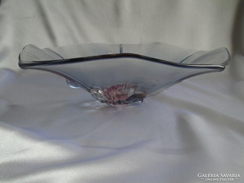 Hatalmas  új, Walther Glas üveg tál, asztalközép.