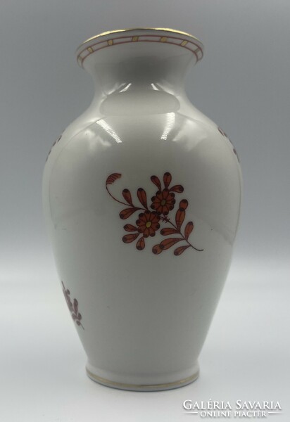 Old Herend orange Appony vase